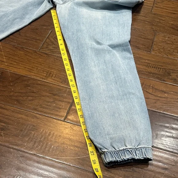 NWT Rewash Light Blue Cropped Distressed Jeans - Picture 5 of 6